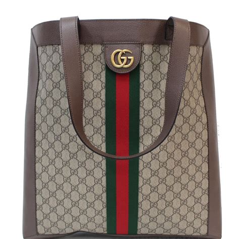 gucci gg supreme large tote|ophidia gucci shoulder bags.